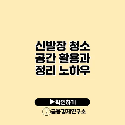 신발장 청소 공간 활용과 정리 노하우