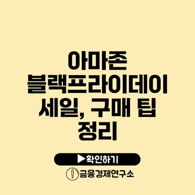 아마존 블랙프라이데이 세일, 구매 팁 정리